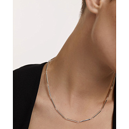 Bar Chain Silver Necklace