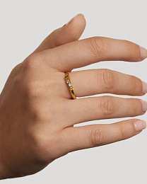 PDPAOLA 18K Gold Plated Silver Ring/ AN01-C10-10