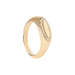 LACE STAMP GOLD RING