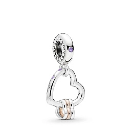 PANDORA Moments 14K Rose Gold Plated Silver Charm/ 787247NLCMX
