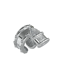 Արծաթյա Մատանի 17 mm / Lock5-17