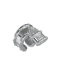 Արծաթյա Մատանի 17 mm / Lock5-17