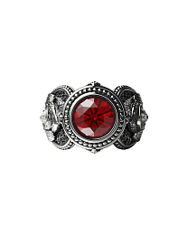 Silver Ring "Khach"/CD0882-red