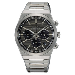 QUARZ CHRONOGRAPH SS SG MB GRAU 10 BAR