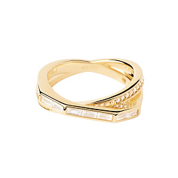 PDPAOLA 18K Gold Plated Silver Ring/ AN01-A10-16