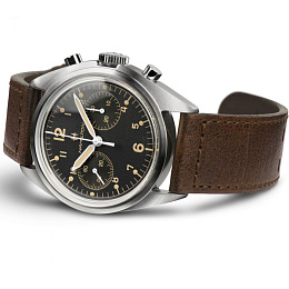 Khaki Aviation Pioneer Meca Chrono 40mm / Black Di