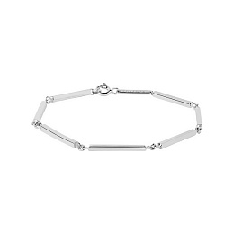 Bar Chain Silver Bracelet
