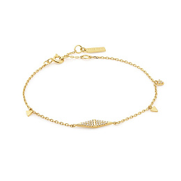 Ania Haie 14K Gold Plated Silver Bracelet/ B053-02G