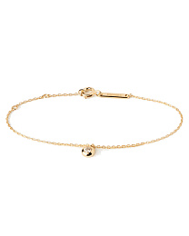 Sand solitary bracelet 925 Sterling Silver 18K Gol