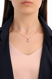 Elvina: Enamel Mini Button Pendant Necklace
