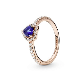 PANDORA Moments 14K Rose Gold Plated Silver Ring/ 188421C01-52