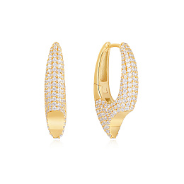 Ania Haie 14K Ոսկեպատ Արծաթյա Ականջօղ/ E051-05G