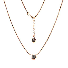 NecklaceDiamond rosegold crystal