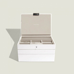 WHITE CLASSIC SET OF 3 STACKERS