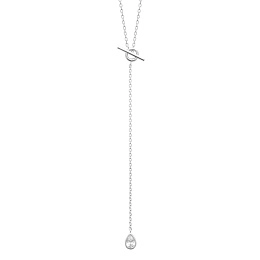 L'atelier Précieux Rhodium plated Necklace/87401245