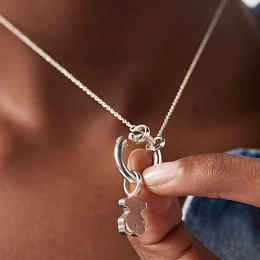 TOUS Silver Necklace/ 712342500