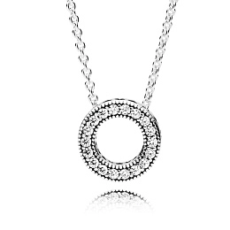 PANDORA Moments Silver Necklace/ 397436CZ-45