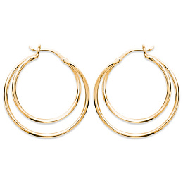 LOOPPLATEDEARRINGS 18 KT GOLD /2626800