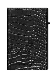 Wallet CLICK & SLIDE Sleek Croco Black/Black
