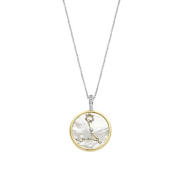Ti Sento 14K Gold Plated Silver Necklace/ 6826PI