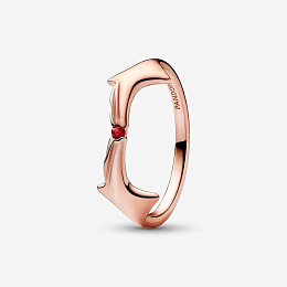 Marvel Scarlet Witch 14k rose gold-plated ring with salsa red crystal