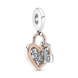PANDORA Moments 14K Rose Gold Plated Silver Charm/ 780087C01