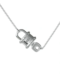 Minimalistic Lock and Key Արծաթյա Վզնոց / Lock3