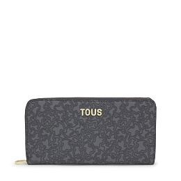 PVC.PO.PU,WALLET M.KMINI LINE DARK GREY