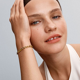 PANDORA Moments 14K Gold Plated Silver Bracelet/ 569523C00-20