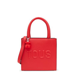 PU.CO,HANDBAG MINI CUBE T BRENDA RED