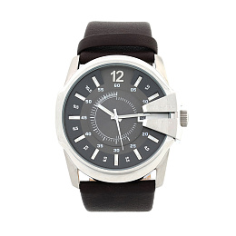 ANALOG WATCH 0 JWL SS LEATHER STRAP