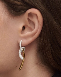 PDPAOLA 18K Gold Plated Silver Earring/ AR01-D32-U