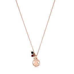 TOUS 18K Rose gold plated Silver Necklace/ 712162500