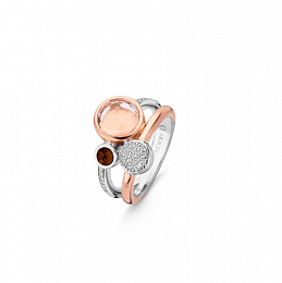 Ti Sento 14K Gold Plated Silver Ring/ 12138TP-54