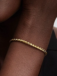 Pandora Moments 14K Gold Plated Bracelet/ 564028C00-16