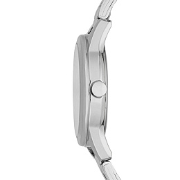 ESPRIT Women Watch, Silver Color Case, Dark Grey Dial, Stainless Steel Metal Bracelet, 3 Hands Date,