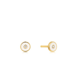 Ania Haie 14K Ոսկեպատ Արծաթյա Ականջօղ/ E028-02G-W