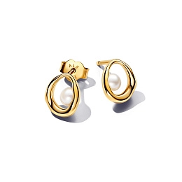 PANDORA Essence 14K Ոսկեպատ Արծաթյա Ականջօղ/ 263295C01