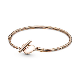 PANDORA Rose 14K Վարդագույն ոսկու պատվածքով Արծաթյա Թևնոց/ 589285C00-17
