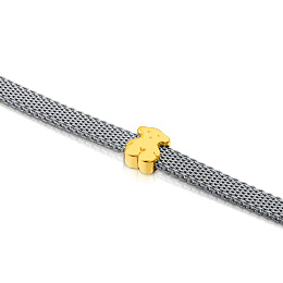 18KT GOLD BRACELET MESH 4MM