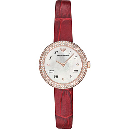 MOP ANLG WATCH 0 JWL GP LEATHER STRP