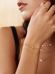 Ania Haie 14K Gold Plated Silver Bracelet/ B061-02G