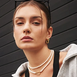 Ania Haie Ոսկեպատ Արծաթյա Ականջօղ/ E069-02G