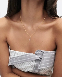 PDPAOLA 18K Gold Plated Silver Necklace/ CO01-973-U