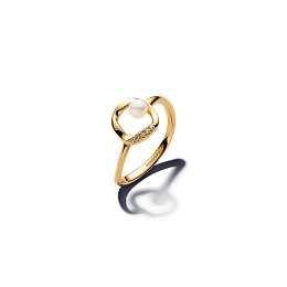 PANDORA ESSENCE 14K Gold Plated Silver Ring/ 163831C01-48