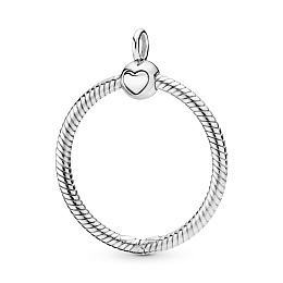 Medium sterling silver O Pendant/Серебряная подвеска