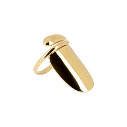 Zag Bijoux 24K Gold Plated Stainless Steel Surgical Ring/ SRR24701-01UNI