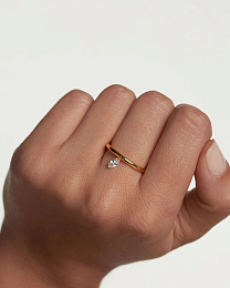PDPAOLA 18K Gold Plated Silver Ring/ AN01-966-16