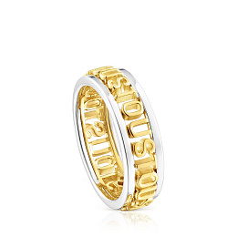Кольцо TOUS из серебра с 18K позолотой/311125500