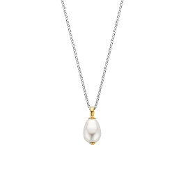 Ti Sento 14K Gold Plated Silver Necklace/ 3995PW-42